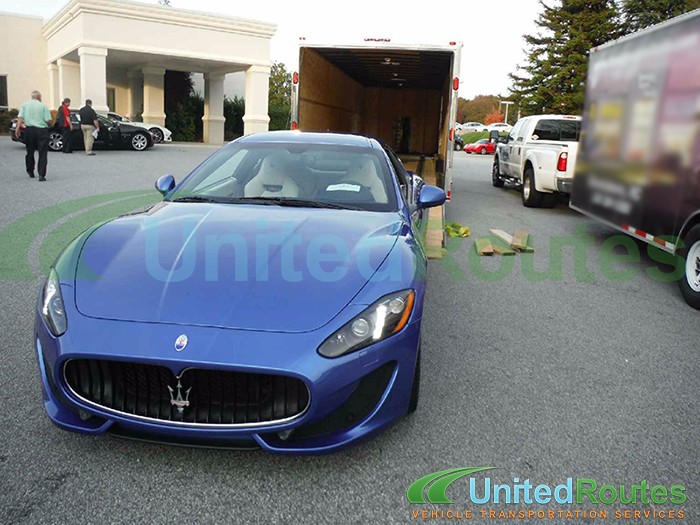 Shipping a Maserati in an Enclosed Trailer